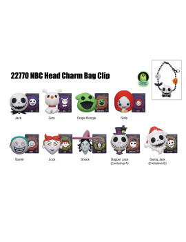 L'ETRANGE NOEL DE MONSIEUR JACK - Charm Bag Clip (Display 24 Pcs)