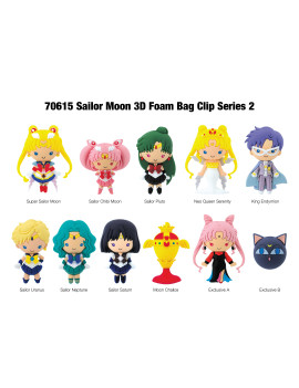 SAILOR MOON - Collectible Bag Clip (Display 24 Pcs)
