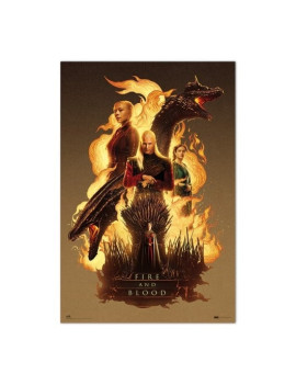 HOUSE OF DRAGONS - Fire & Blood - Poster 61 x 91cm