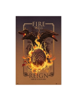 HOUSE OF DRAGONS - Fire Will Reign - Poster 61 x 91cm