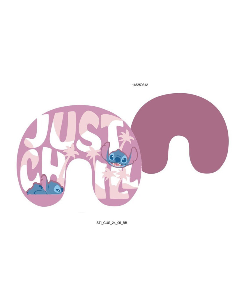 LILO & STITCH - Stitch "Just Chill" - Coussin de voyage LILO & STITCH - Stitch "Just Chill" - Coussin de voyage