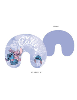 LILO & STITCH - Stitch et Angel "Cutie" - Coussin de voyage