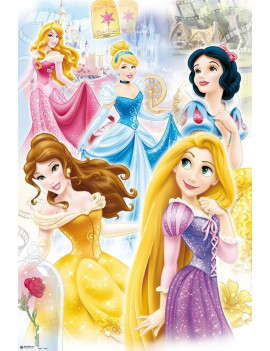 PRINCESSES - Groupe - Poster 61 x 91cm