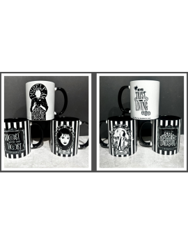 BEETLEJUICE - Black&White - Mug Interieur Coloré