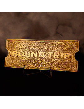 HARRY POTTER - Ticket de Train Poudlard Express 24k Plaqué Or