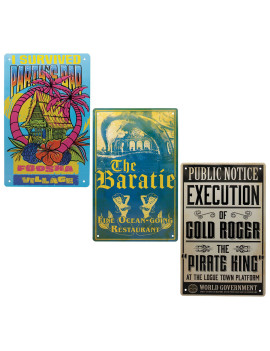 ONE PIECE NETFLIX - Set de 3 Plaques en Métal
