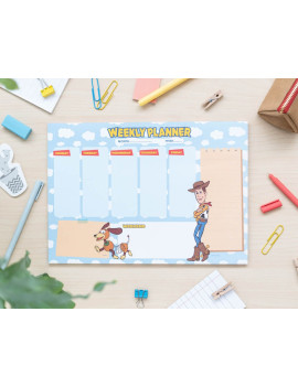TOY STORY - Planificateur Hebdomadaire - Bloc-Note A4