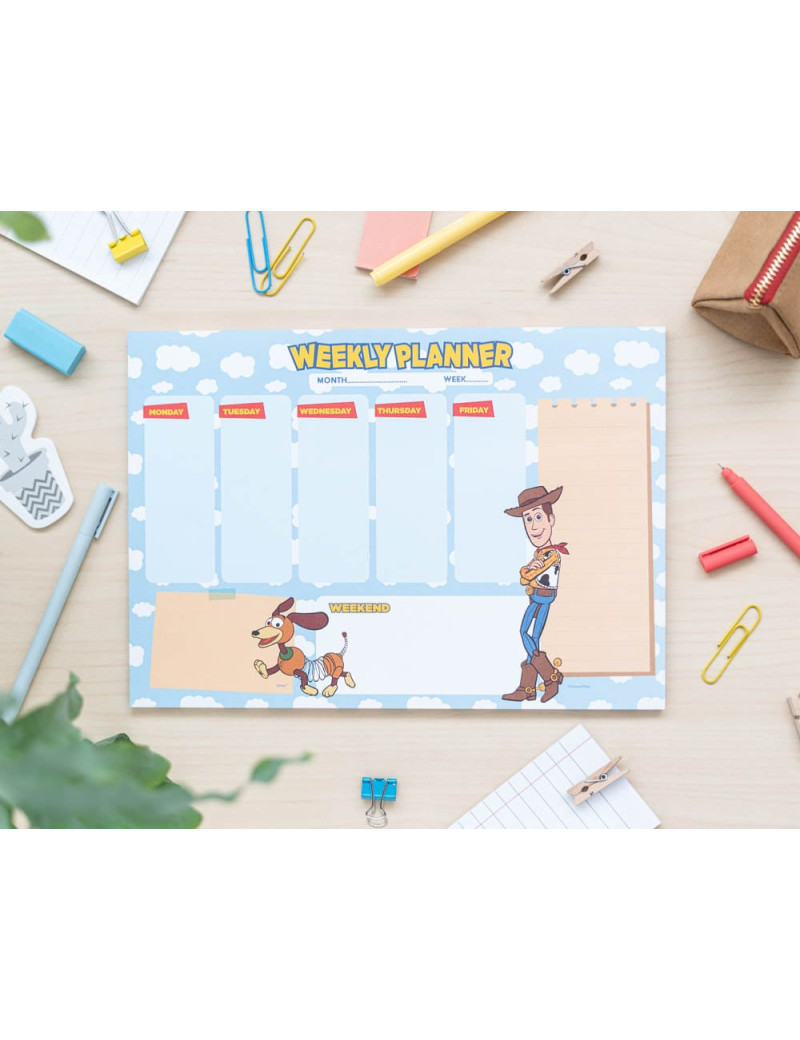 TOY STORY - Planificateur Hebdomadaire - Bloc-Note A4 TOY STORY - Planificateur Hebdomadaire - Bloc-Note A4