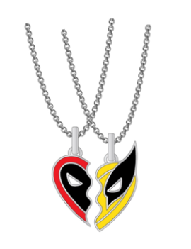 DEADPOOL vs WOLVERINE - Set de 2 Colliers BFF