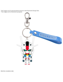 GUNDAM - AERPLA-KUN 3D RUBBER MASCOT KEYCHAIN- Model Kit