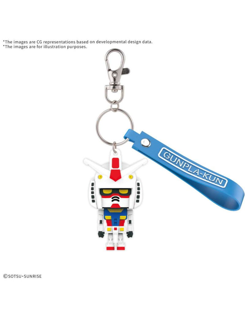 GUNDAM - GUNPLA-KUN 3D RUBBER MASCOT KEYCHAIN - Model Kit GUNDAM - GUNPLA-KUN 3D RUBBER MASCOT KEYCHAIN - Model Kit