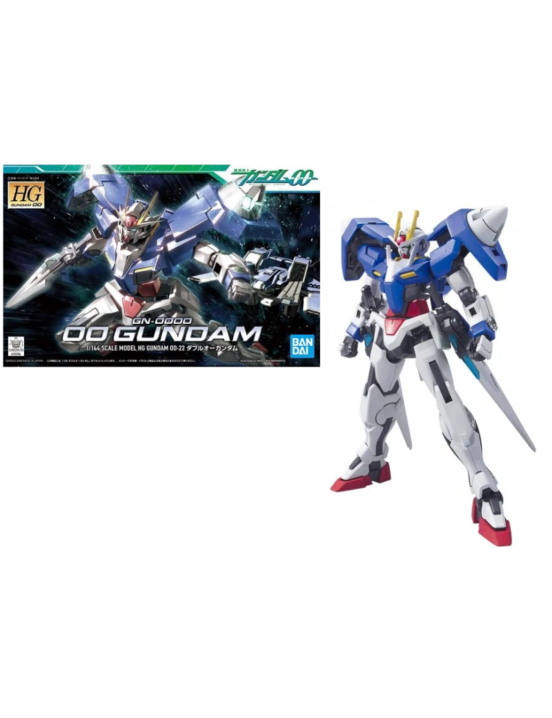 GUNDAM - HG 1/144 Gundam OO GN-0000 00 - Model Kit GUNDAM - HG 1/144 Gundam OO GN-0000 00 - Model Kit