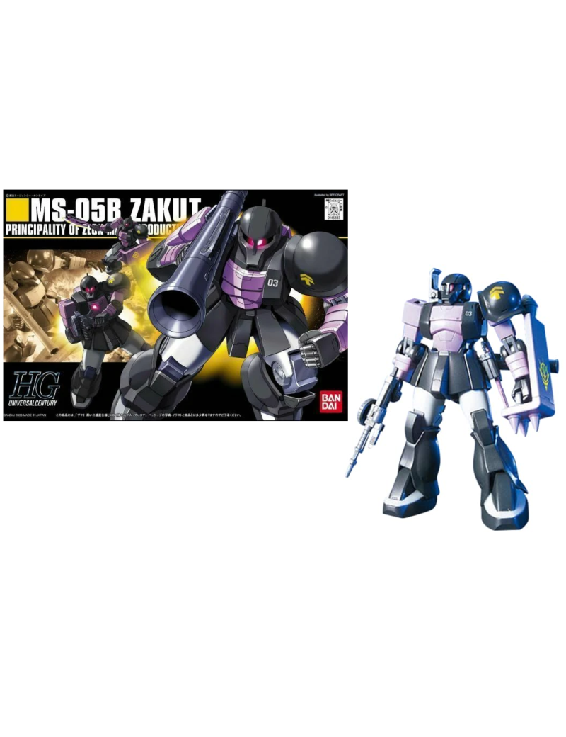 GUNDAM - HGUC 1/144 MS-05B Zaku 1 - Model Kit GUNDAM - HGUC 1/144 MS-05B Zaku 1 - Model Kit