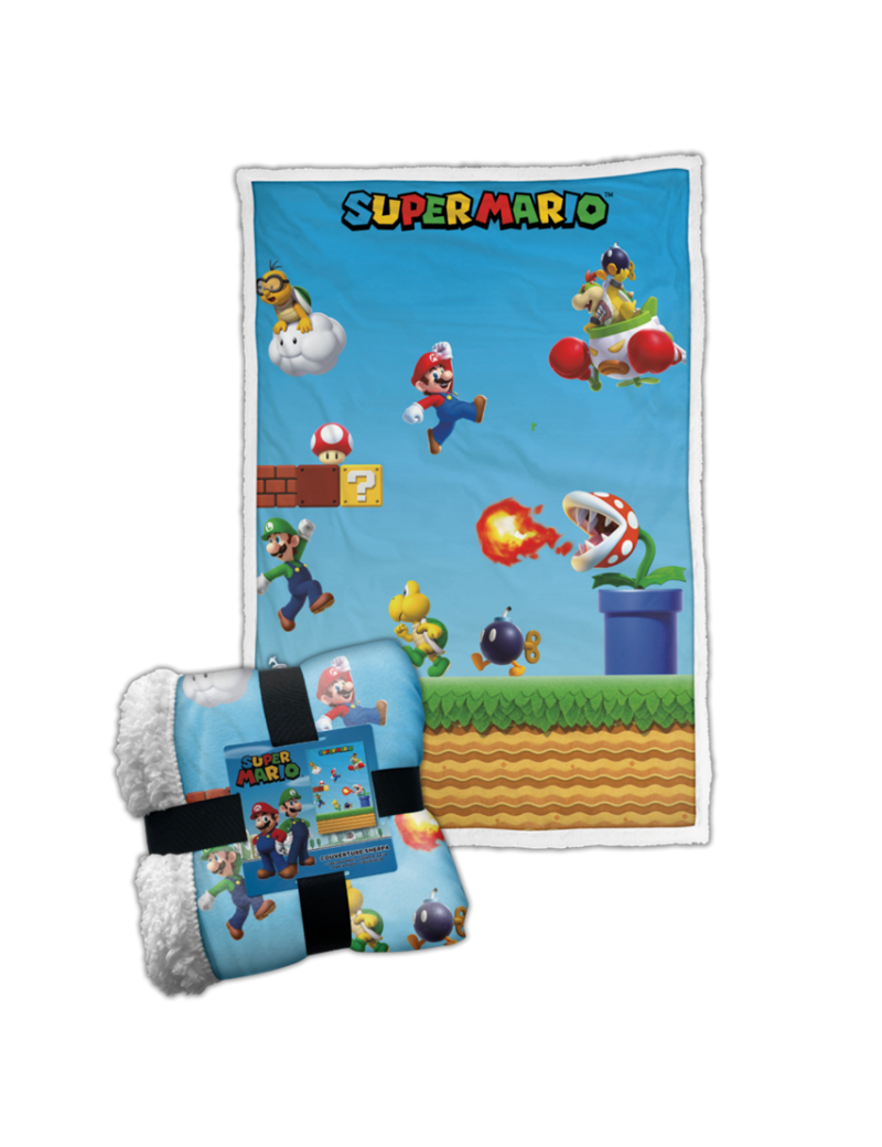 SUPER MARIO - Game - Plaid Premium '100X150cm' SUPER MARIO - Game - Plaid Premium '100X150cm'
