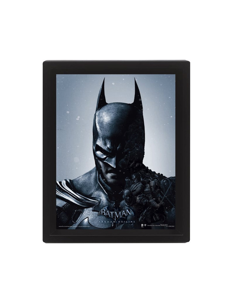 BATMAN - 3D Lenticular Poster 26X20 - Batman/Joker Arkham Origins BATMAN - 3D Lenticular Poster 26X20 - Batman/Joker Arkham Origins