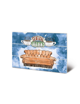 FRIENDS - Central Perk Sofa - Impression sur bois 20x29.5