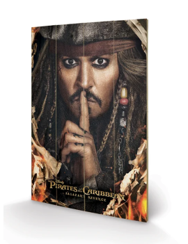 PIRATES OF THE CARIBBEAN - Keep A Secret - Impression sur bois 40x59cm