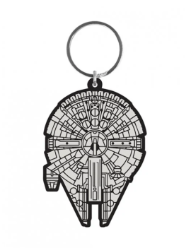 STAR WARS - Porte-Clés Caoutchouc - Millenium Falcon 6 Cm