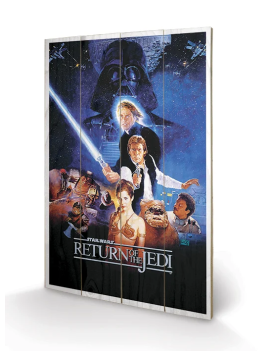 STAR WARS - Return of the Jedi - Impression sur bois 40x59cm