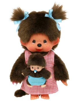 MONCHHICHI - Maman & Bébé - Peluche 20cm
