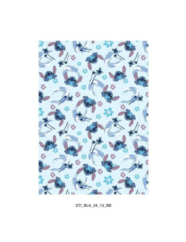 DISNEY - Couverture Flanelle 110x150cm - Stitch