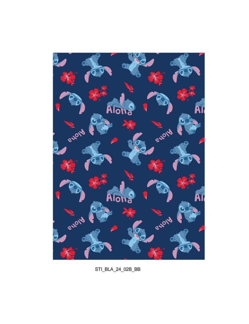 DISNEY - Couverture Flanelle 110x150cm - Stitch "Aloha" DISNEY - Couverture Flanelle 110x150cm - Stitch "Aloha"