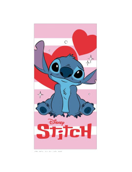 DISNEY - Stitch "Coeur" - Serviette de Plage - 70x140cm