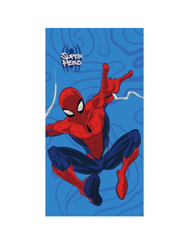 MARVEL - Spider-Man - Serviette de Plage 100% Coton - 70x140cm