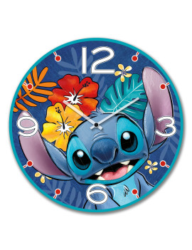 STITCH - Horloge Murale 50cm - Bleu