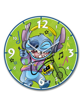 STITCH - Horloge Murale 50cm - Vert