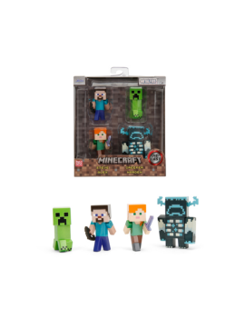 MINECRAFT - Pack de 4 Figurines 6,5cm
