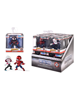 SPIDER-MAN - Display de Figurines 6,5cm - 3 Modèles - 12pc - Wave 1