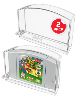 EVORETRO - PREMIUM Acrylic Case for N64 Cartridge pack of 2