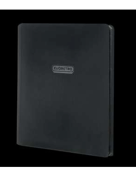 EVORETRO - Regular card binder with zipper - Black