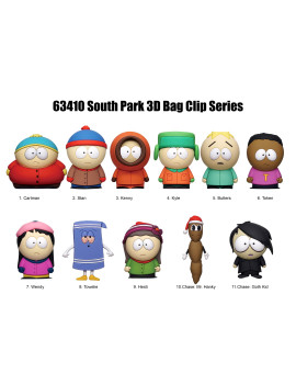 SOUTH PARK - Series 1 - 3D Foam Bag Clip (Display 24 Pcs)