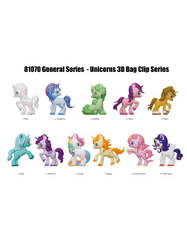 UNICORNS - Series 1 - 3D Foam Bag Clip (Display 24 Pcs)