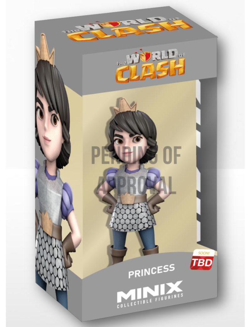 CLASH ROYAL - Princess - Figurine Minix 12cm CLASH ROYAL - Princess - Figurine Minix 12cm