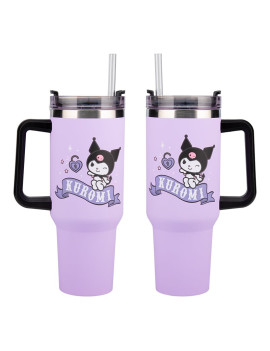 KUROMI - Mug de Voyage XL 1200ml avec paille