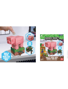 MINECRAFT - Cochon - Tirelire Kit