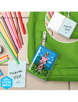 MINECRAFT - Mini Notebook Fluffy Porte-Clés