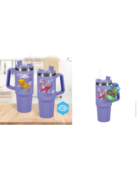 MINECRAFT - Purple - Mug de Voyage XL 900ml avec paille