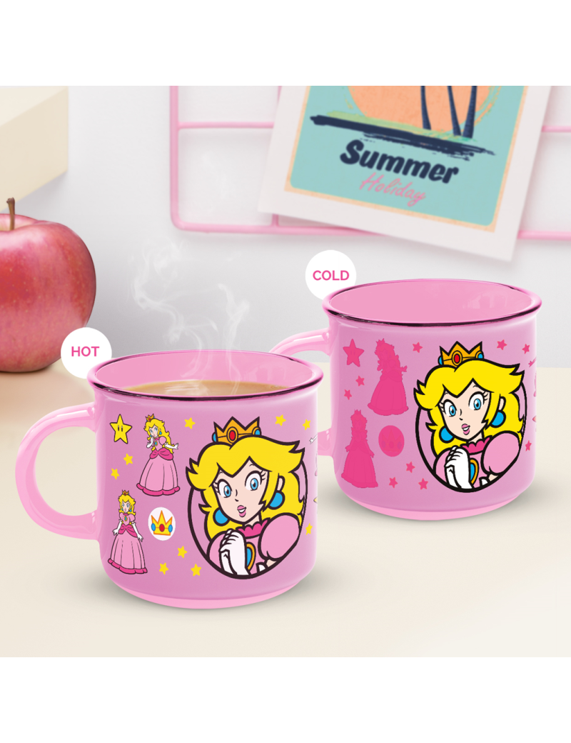 NINTENDO - Princesse Peach - Mug Thermoréactif 350ml NINTENDO - Princesse Peach - Mug Thermoréactif 350ml