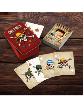 ONE PIECE NETFLIX - Cartes à Jouer dans une Boite en Métal
