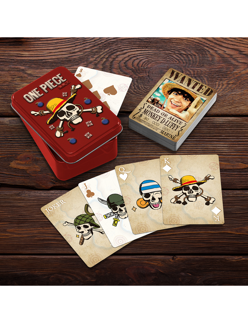 ONE PIECE NETFLIX - Cartes à Jouer dans une Boite en Métal ONE PIECE NETFLIX - Cartes à Jouer dans une Boite en Métal