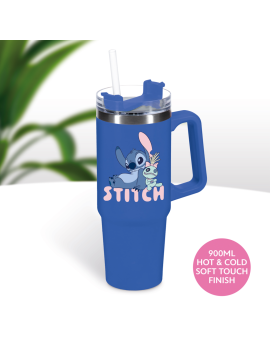 STITCH - Mug de Voyage XL 900ml avec paille