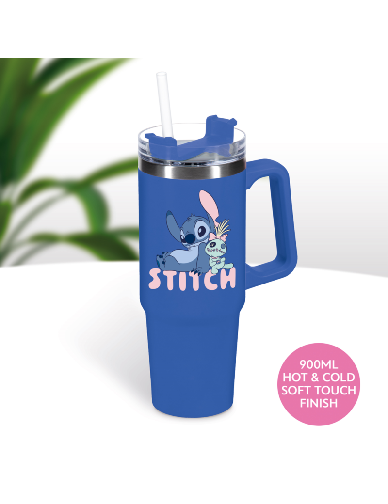 STITCH - Mug de Voyage XL 900ml avec paille STITCH - Mug de Voyage XL 900ml avec paille
