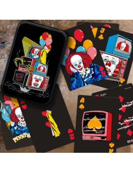ÃA - Cartes à Jouer dans une Boite en Métal