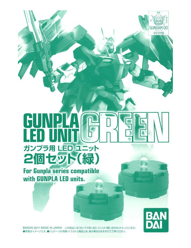 GUNDAM - MG Led Unit Green x2 - Accessoires pour Model Kit GUNDAM - MG Led Unit Green x2 - Accessoires pour Model Kit