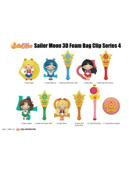SAILOR MOON - Series 4 - 3D Foam Bag Clip (Display 24 Pcs)