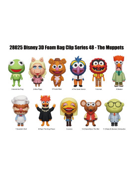 THE MUPPETS - Series 48 - 3D Foam Bag Clip (Display 24 Pcs)